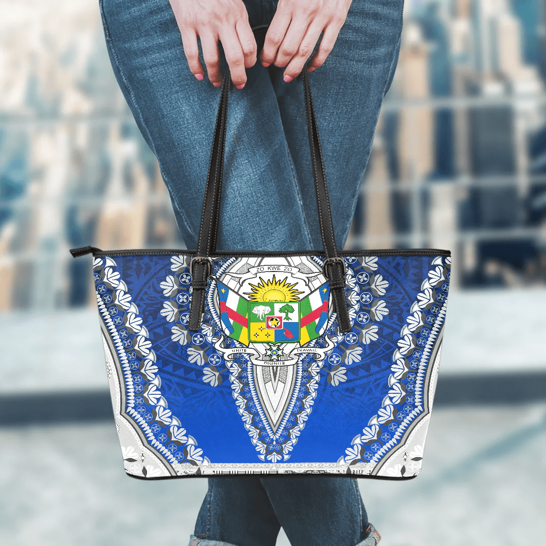 Africa Bag Central African Leather Tote Bag Vintage African Dashiki