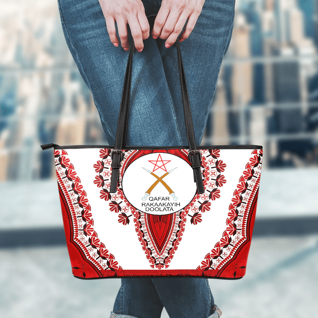 Africa Bag Afar White Version Ethiopia National Regional State Leather Tote Bag Vintage African Dashiki