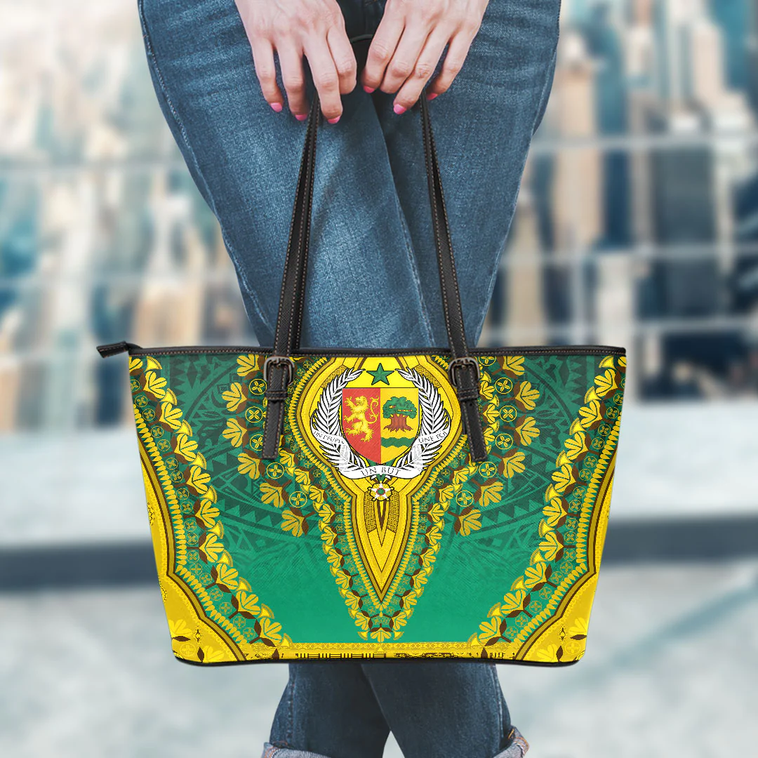 Africa Bag Senegal Leather Tote Bag Vintage African Dashiki