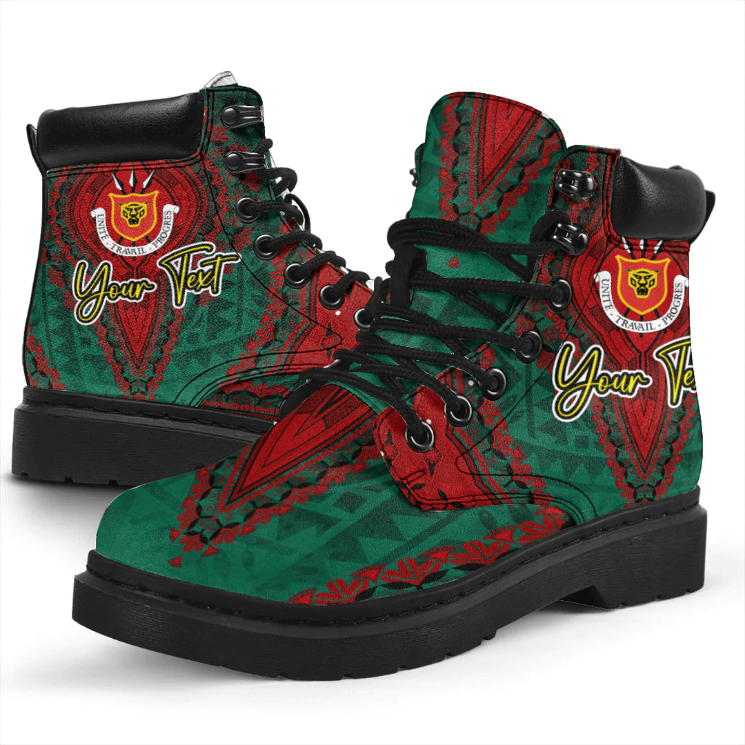 Africa Boots Burundi All Season Boots Vintage African Dashiki