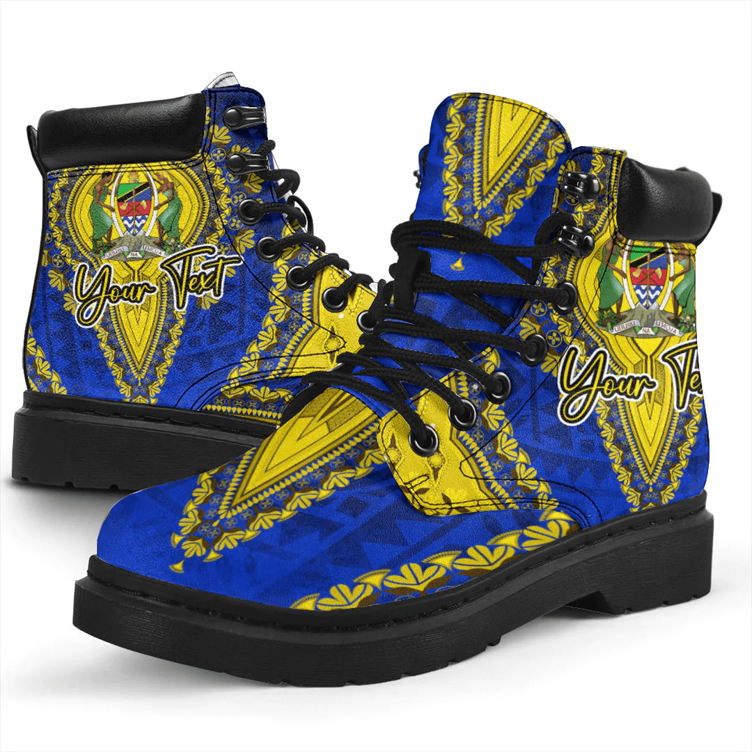 Africa Boots Tanzania All Season Boots Vintage African Dashiki
