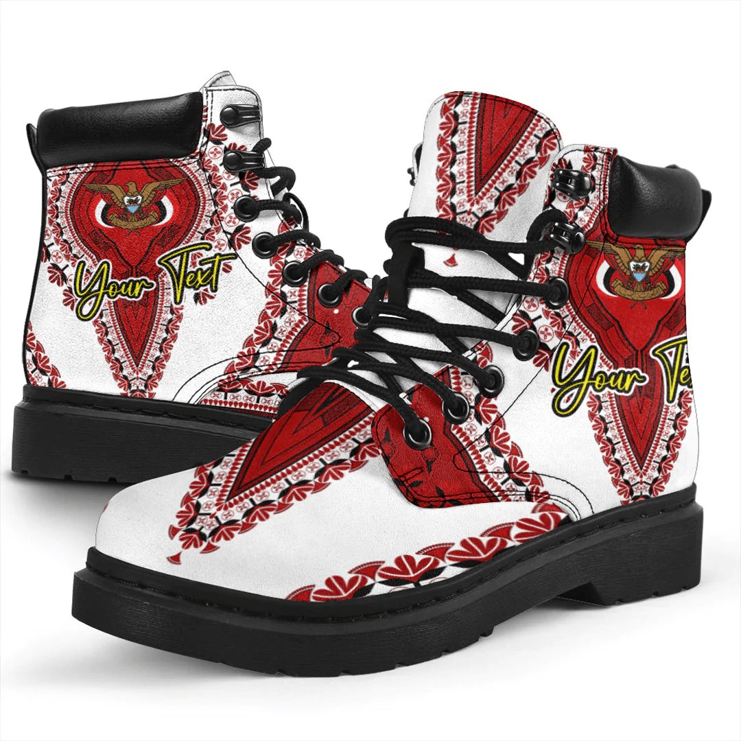 Africa Boots Yemen White Version All Season Boots Vintage African Dashiki