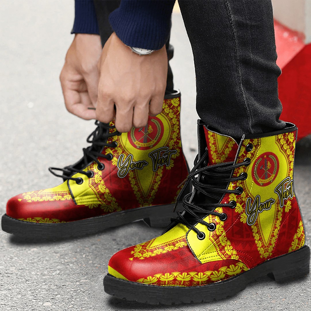 Africa Boots Tigray Red Version Ethiopia National Regional States Leather Boots Vintage African Dashiki