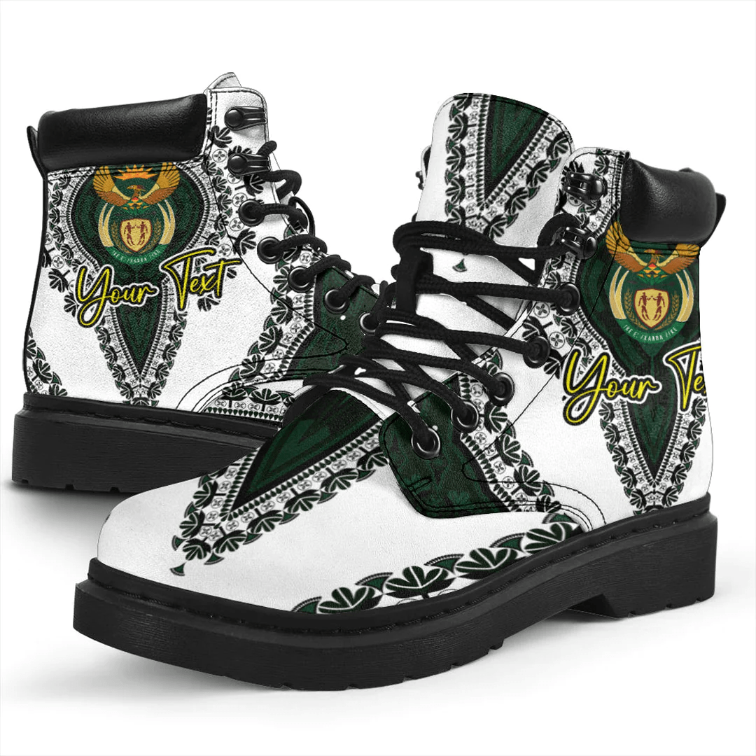Africa Boots South Africa White Version All Season Boots Vintage African Dashiki