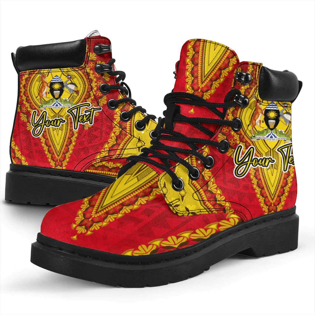 Africa Boots Uganda All Season Boots Vintage African Dashiki