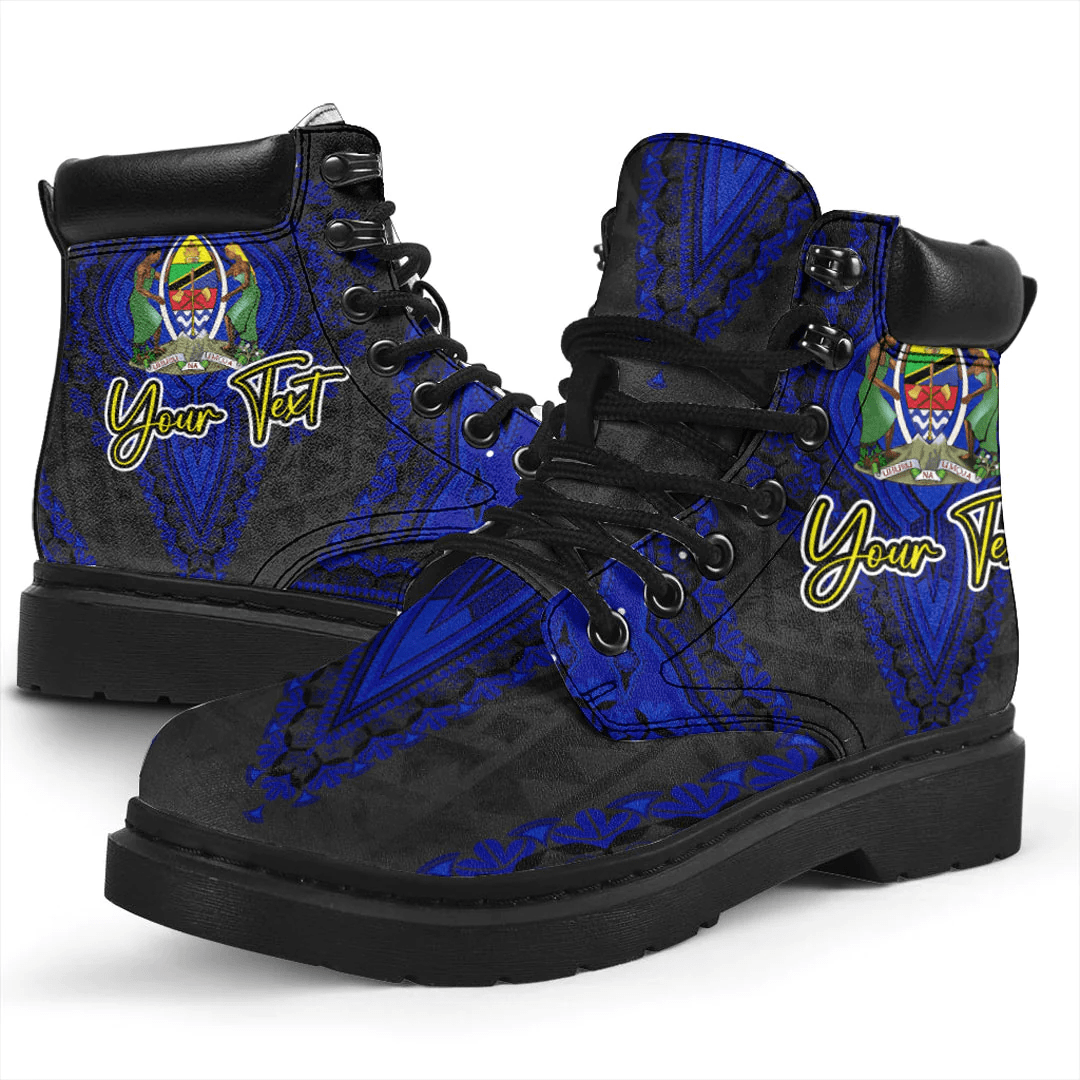 Africa Boots Tanzania Black Version All Season Boots Vintage African Dashiki