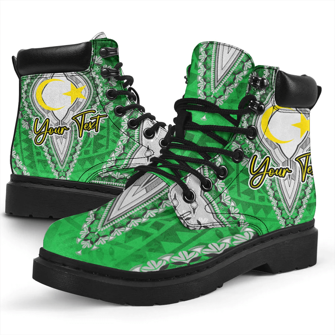 Africa Boots Libya Green Version All Season Boots Vintage African Dashiki
