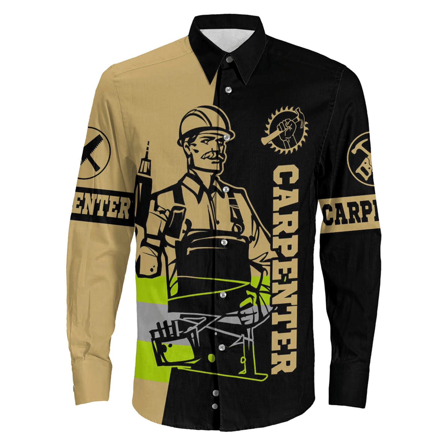 Long Sleeve Button Shirt Carpenter Stylized