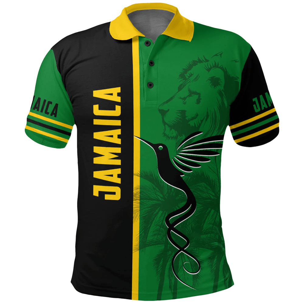 Polo Shirts Jamaica Flag Half Landscapes