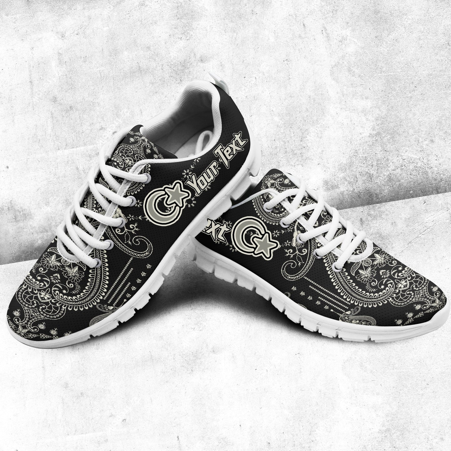 Africa Shoes Libya Sneakers African Dashiki Art Baroque and Multi Flower