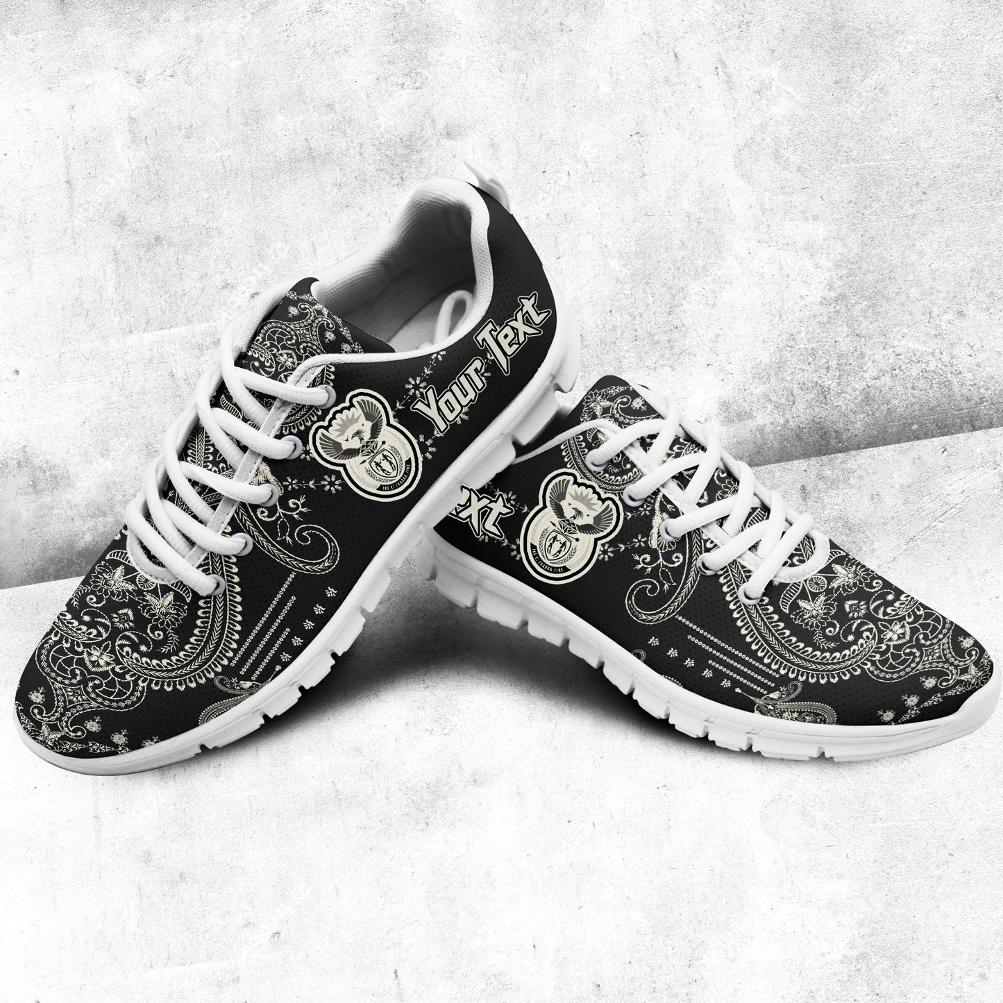 Africa Shoes South Africa Sneakers African Dashiki Art Baroque and Multi Flower