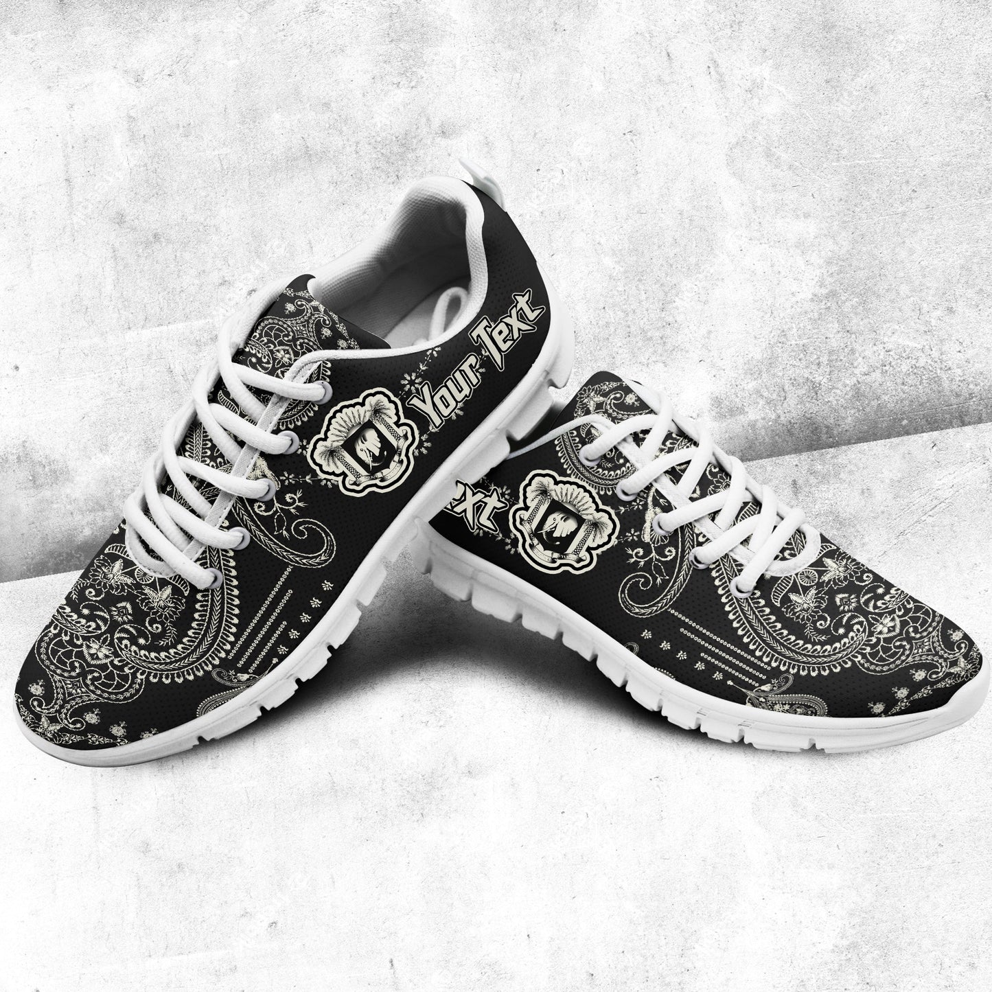 Africa Shoes Ivory Coast Sneakers African Dashiki Art Baroque and Multi Flower