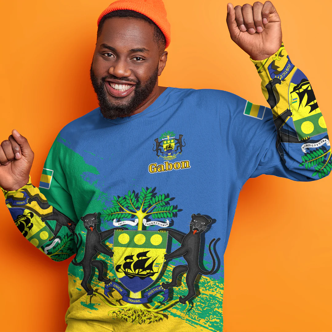 Clothing Gabon Blue Version Special SweatShirt