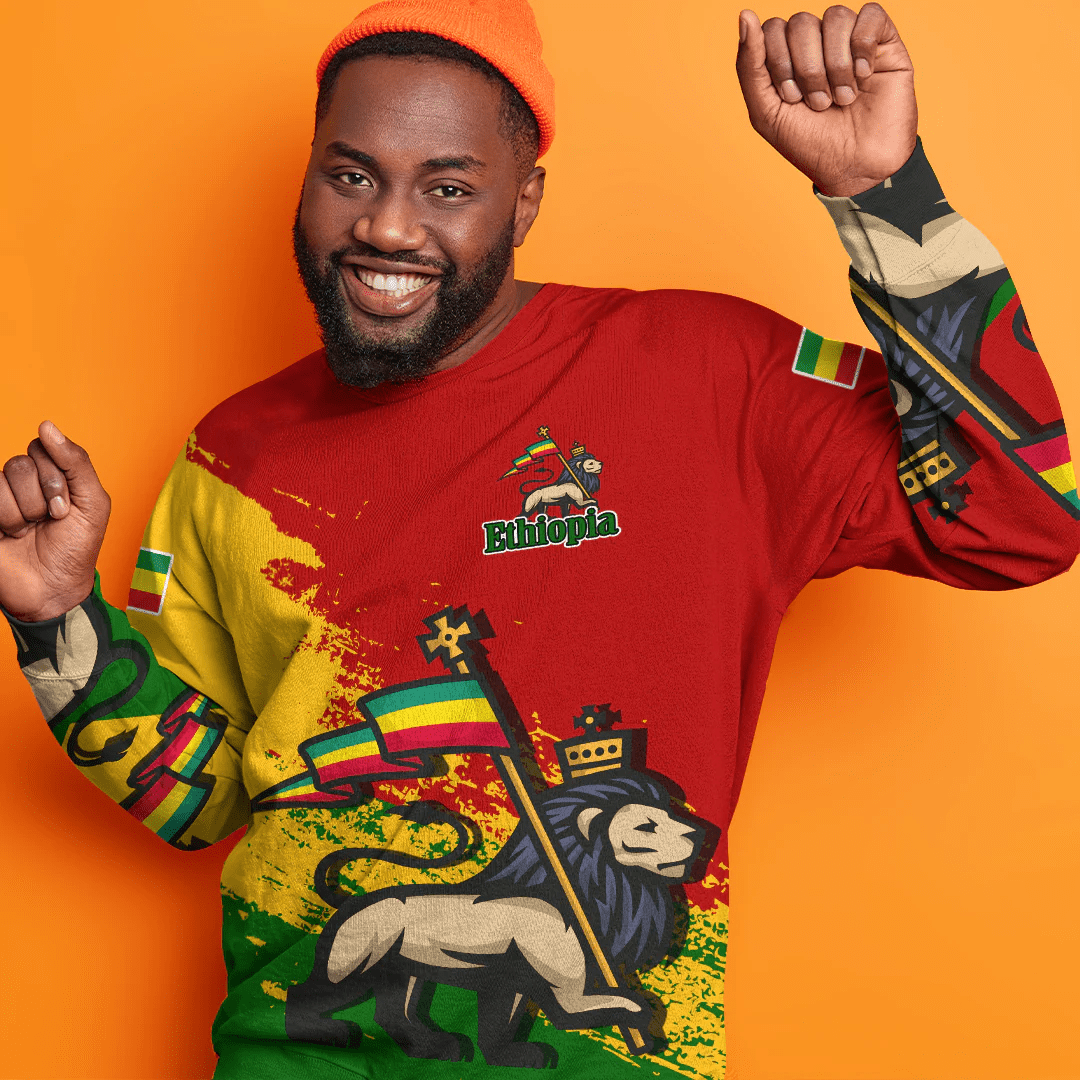 Clothing Ethiopia Red Version Special SweatShirt