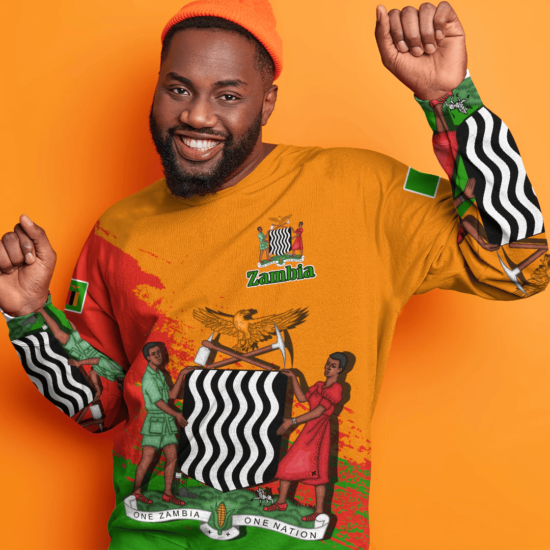Clothing Zambia Orange Version Special SweatShirt