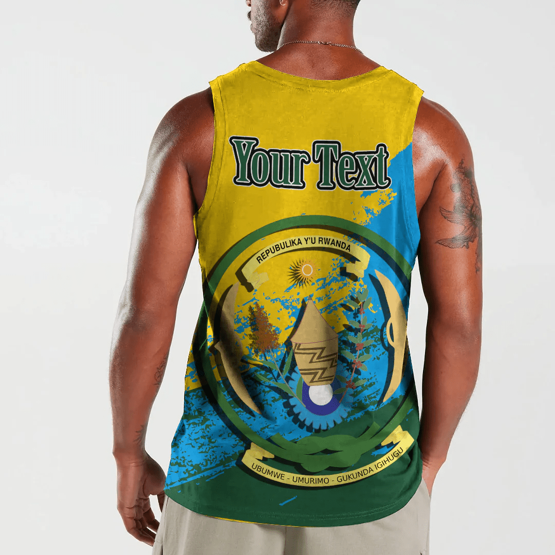 Clothing Rwanda Yellow Version Special Tank Top and Racerback Tank