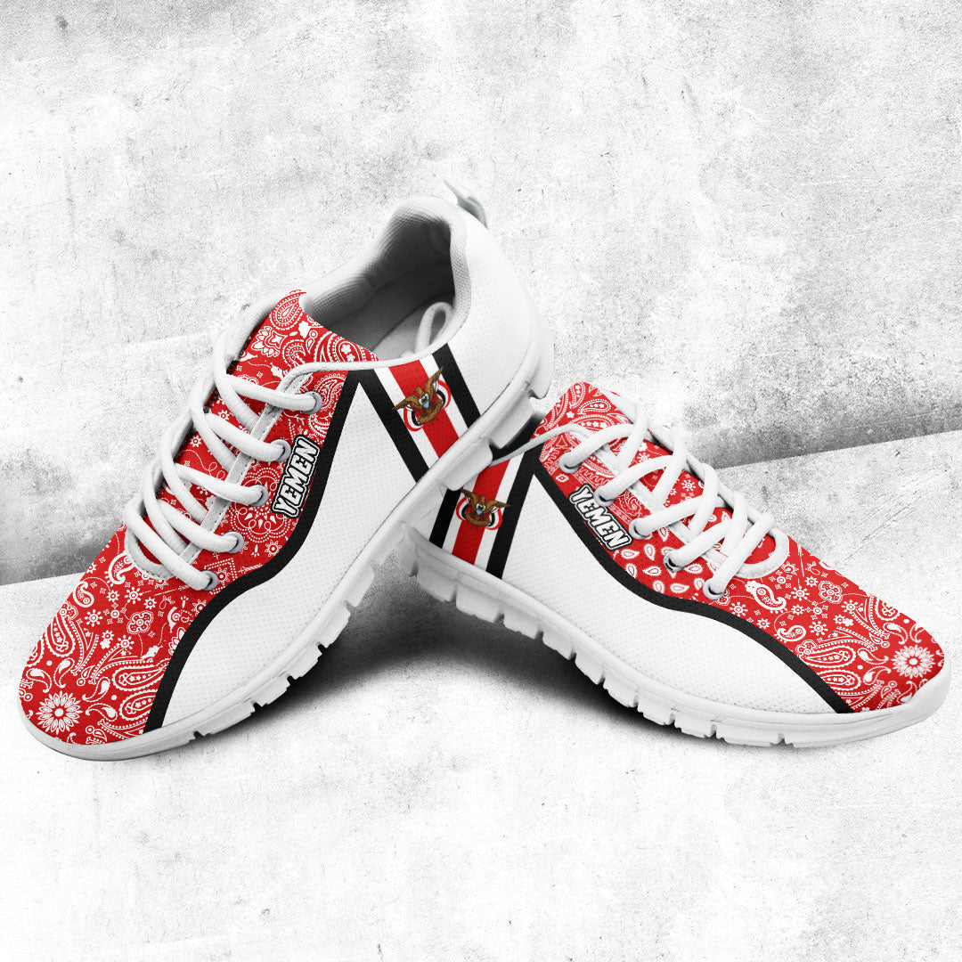 Shoes Yemen White Version Sneakers Paisley Bandana Special Style