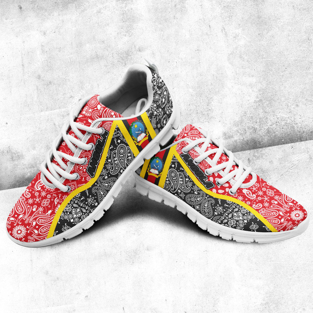Shoes Angola Black Version Sneakers Paisley Bandana Special Style
