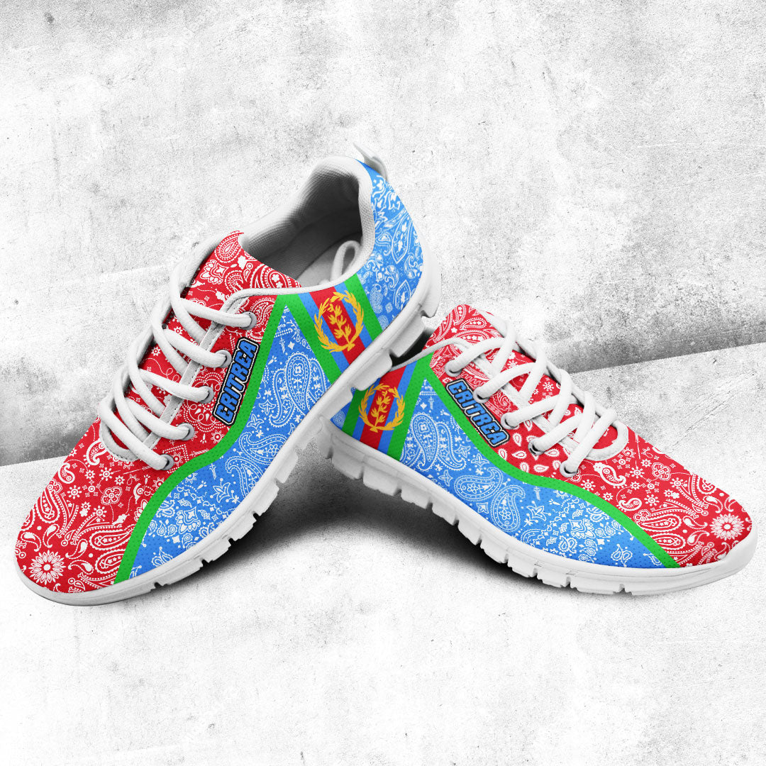 Shoes Eritrea Blue Version Sneakers Paisley Bandana Special Style