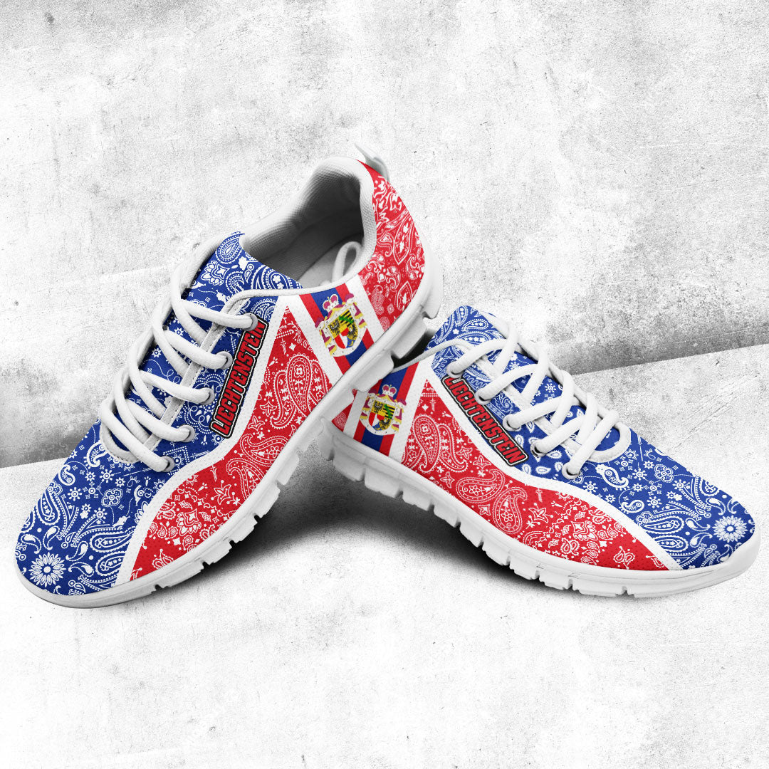 Shoes Liechtenstein Red Version Sneakers Paisley Bandana Special Style