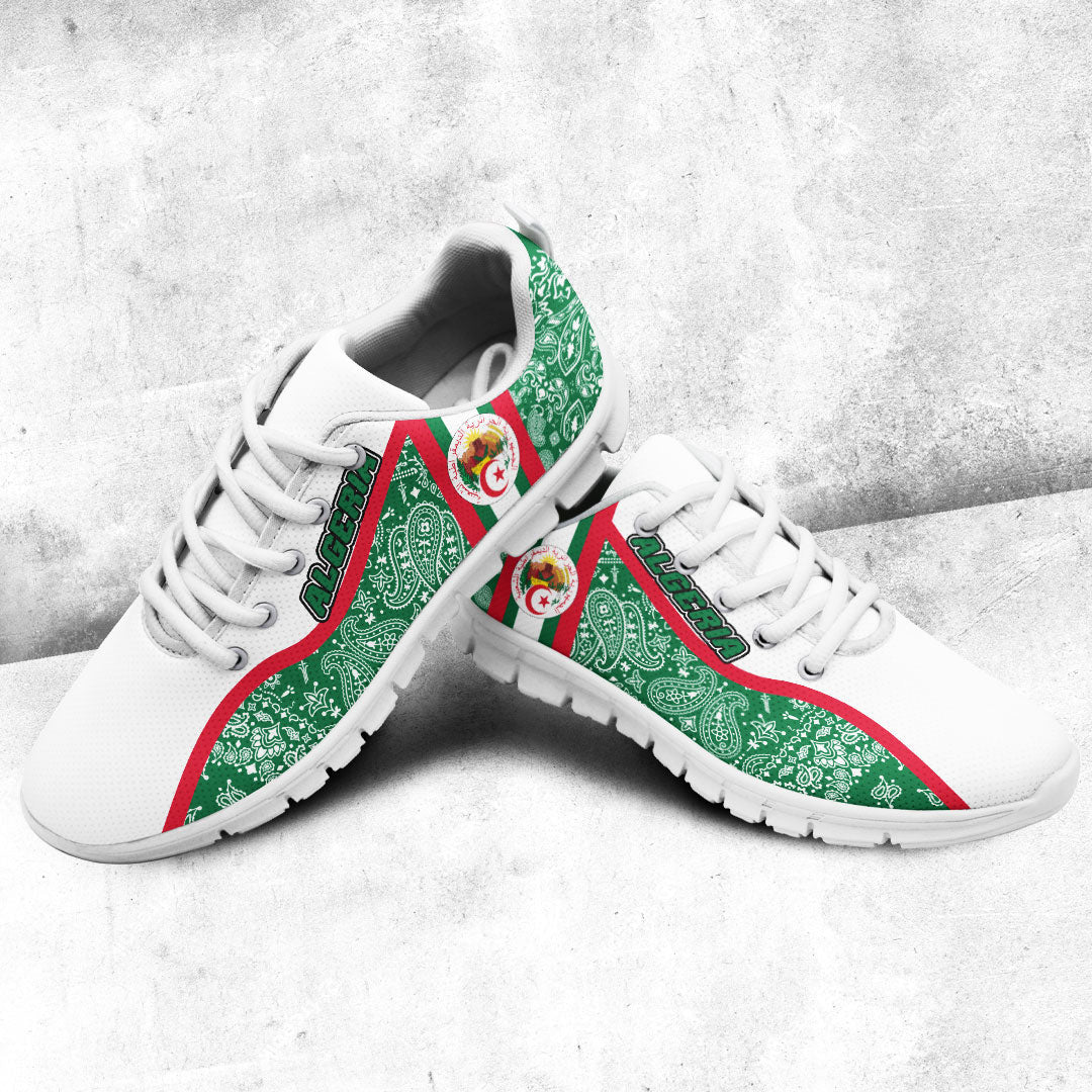 Shoes Algeria Green Version Sneakers Paisley Bandana Special Style