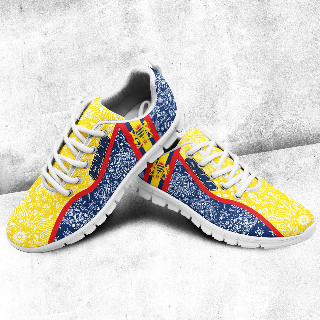 Shoes Chad Blue Version Sneakers Paisley Bandana Special Style