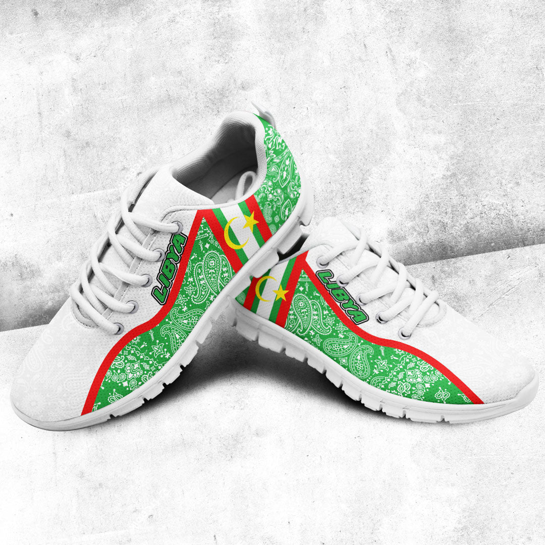Shoes Libya Green Version Sneakers Paisley Bandana Special Style