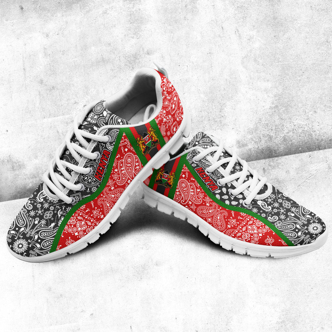 Shoes Kenya Red Version Sneakers Paisley Bandana Special Style