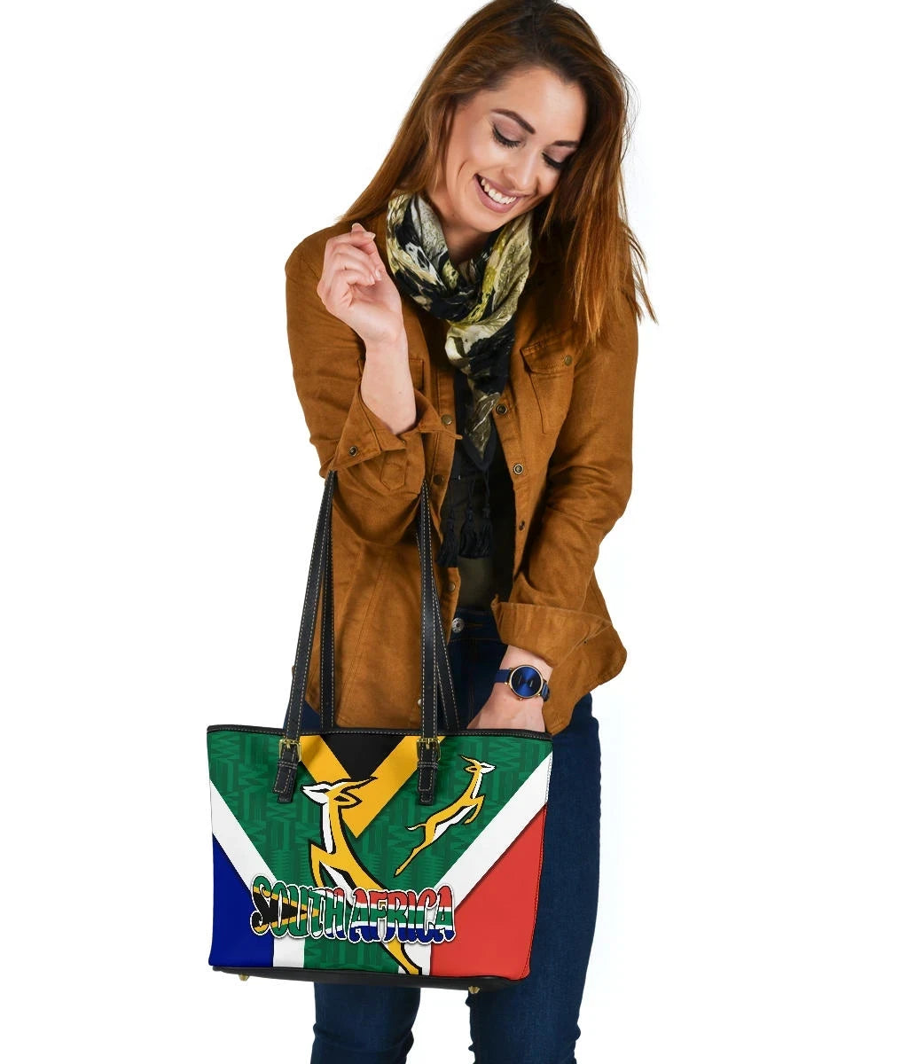 Leather Totes South Africa Small Leather Tote Bag Springboks Rugby Be Proud