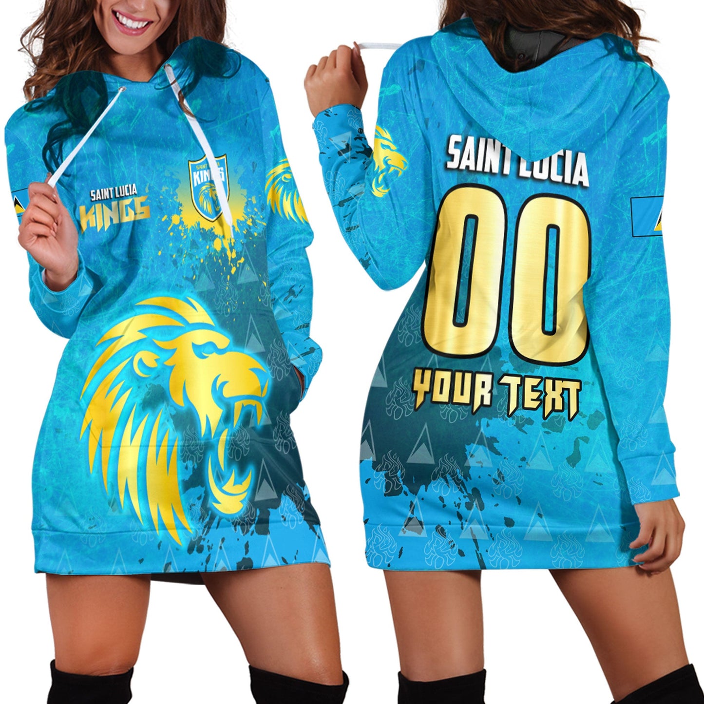 Hoodie Dress Custom Saint Lucia Kings Cricket