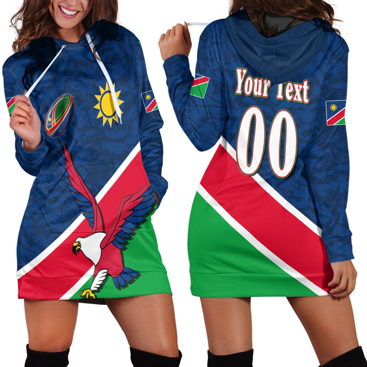 Hoodie Dress Custom Namibia Rugby