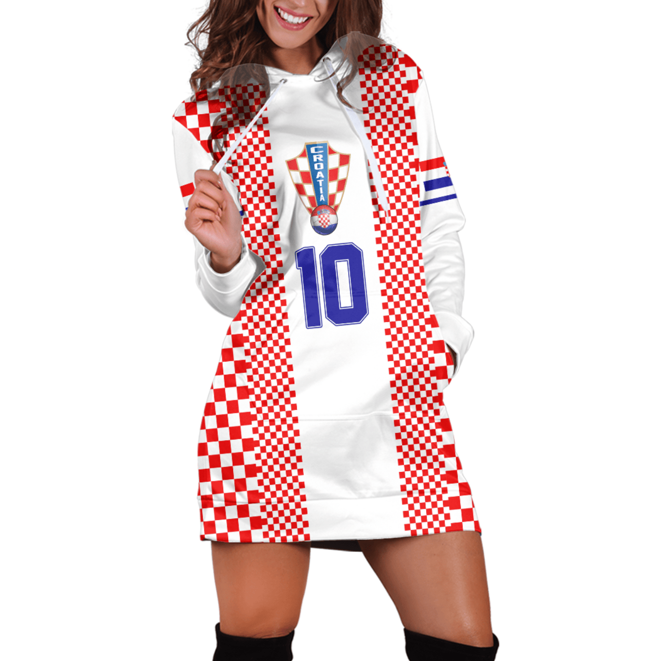 Custom Clothing Croatia Vatreni Football Hoodie Dress