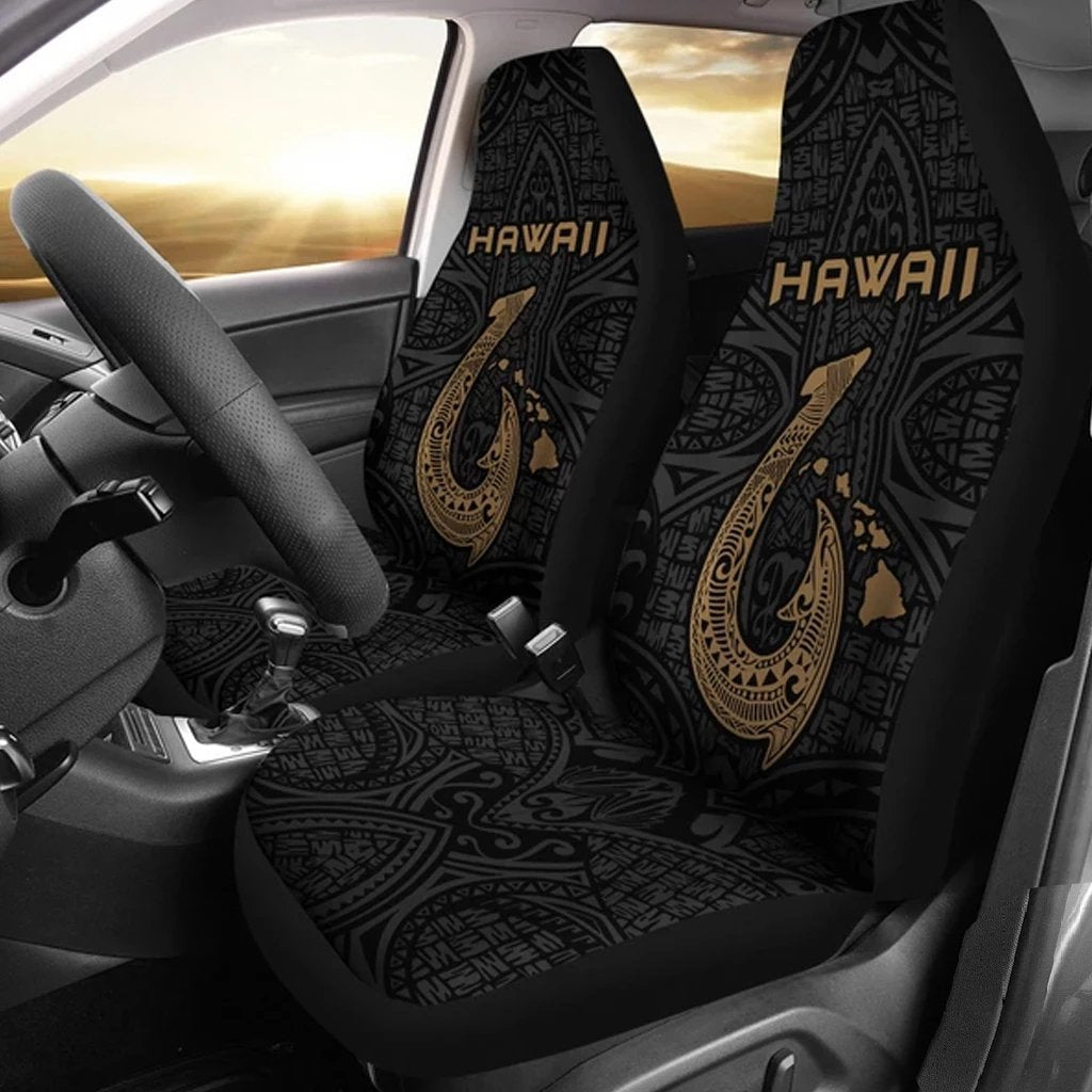Hawaii Hook Map Car Seat Covers