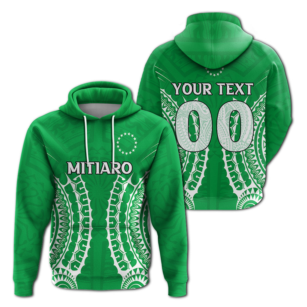 ( Personalised) Cook Islands Mitiaro Hoodie Tribal Pattern