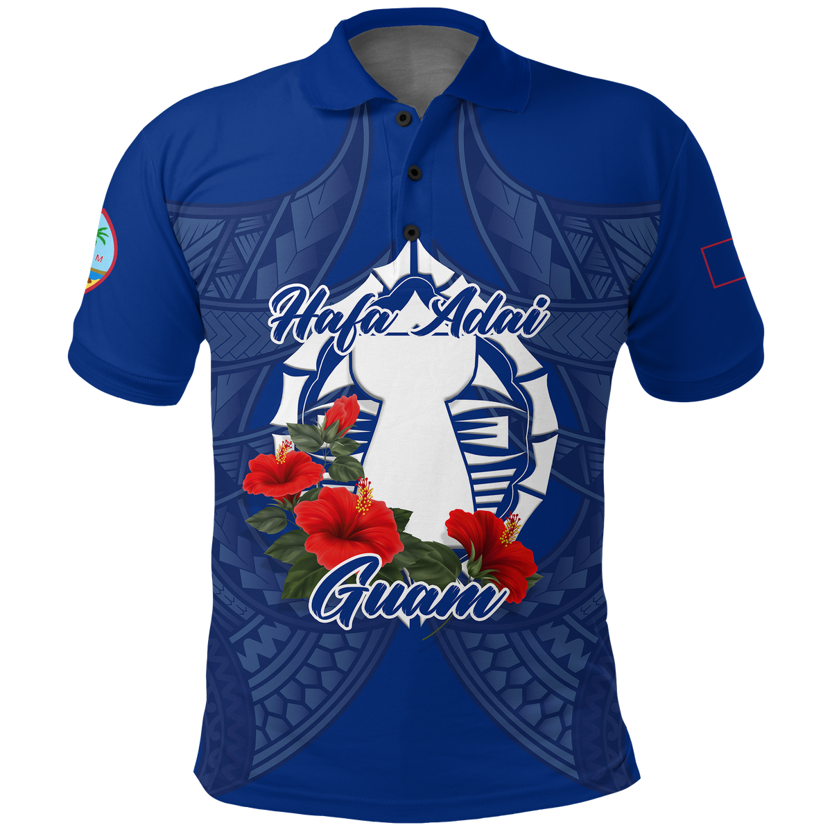Hafa Adai Guam Legend Polo Shirt -