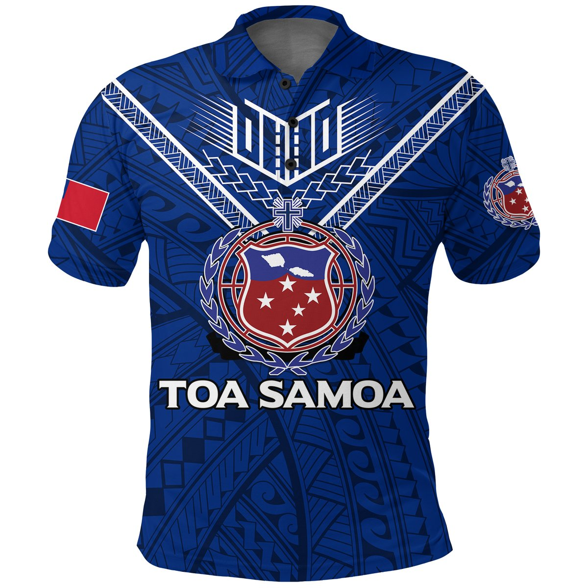 Toa Samoa Rugby Polo Shirt - Samoan Warrior Pride -