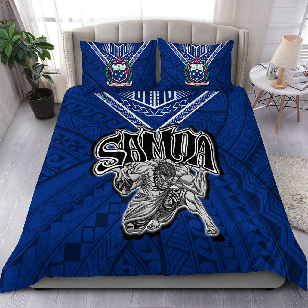 Samoa Bedding Set Samoan Warrior Pride