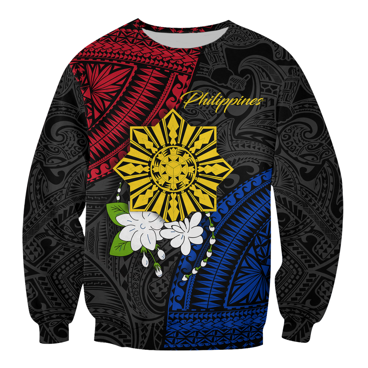 Philippines Sampaguita Filipino Sun Sweatshirt