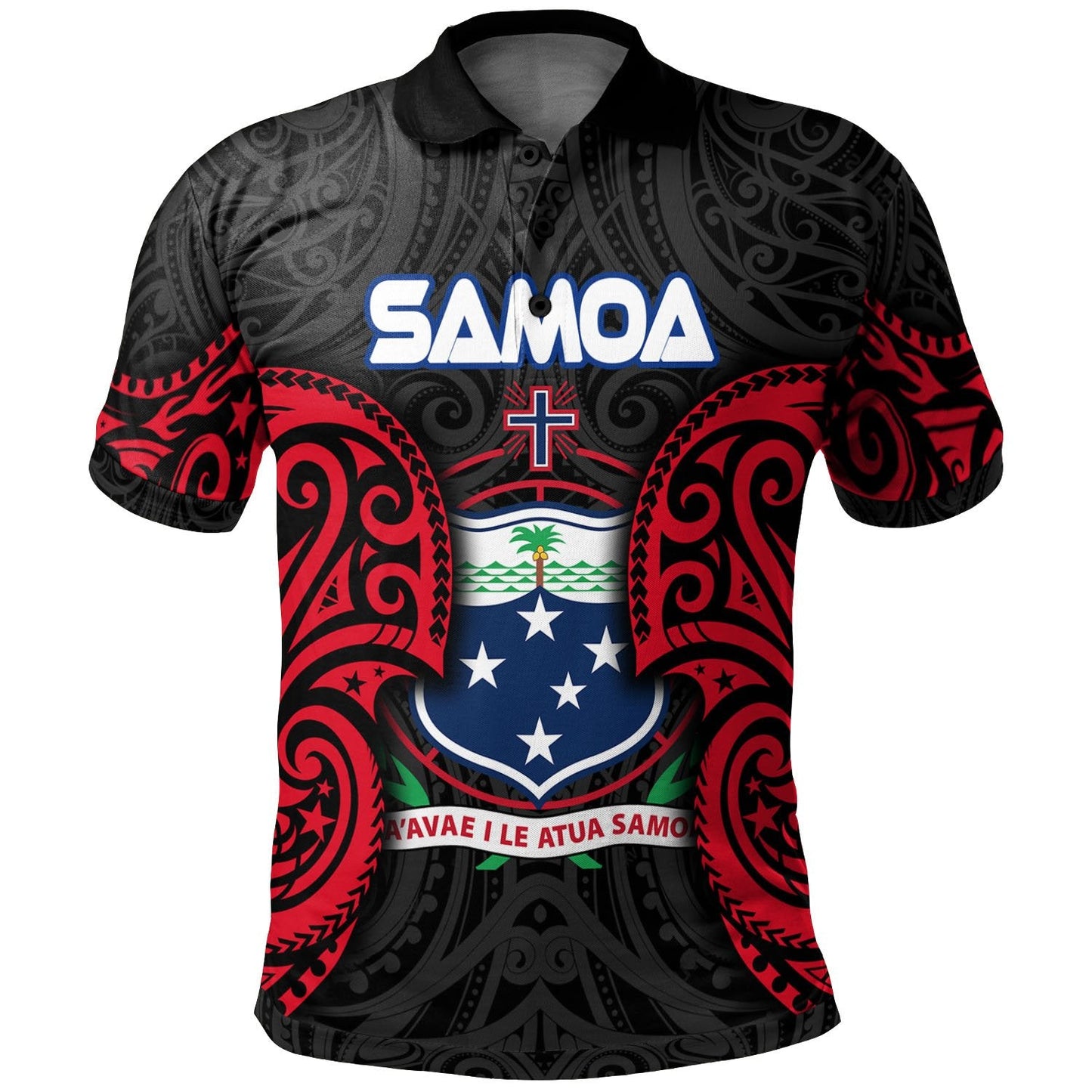 Samoa Polynesian Polo Shirt - Samoan Spirit