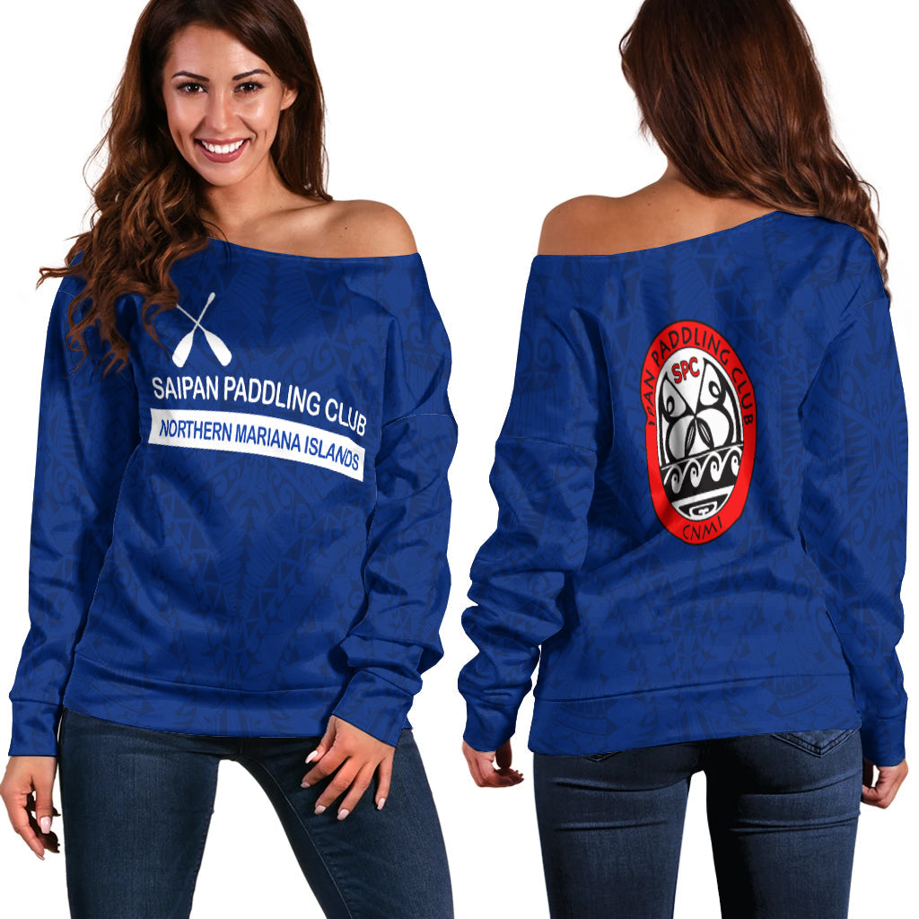 Saipan Paddling Club Spc Women's Off Shoulder Sweater