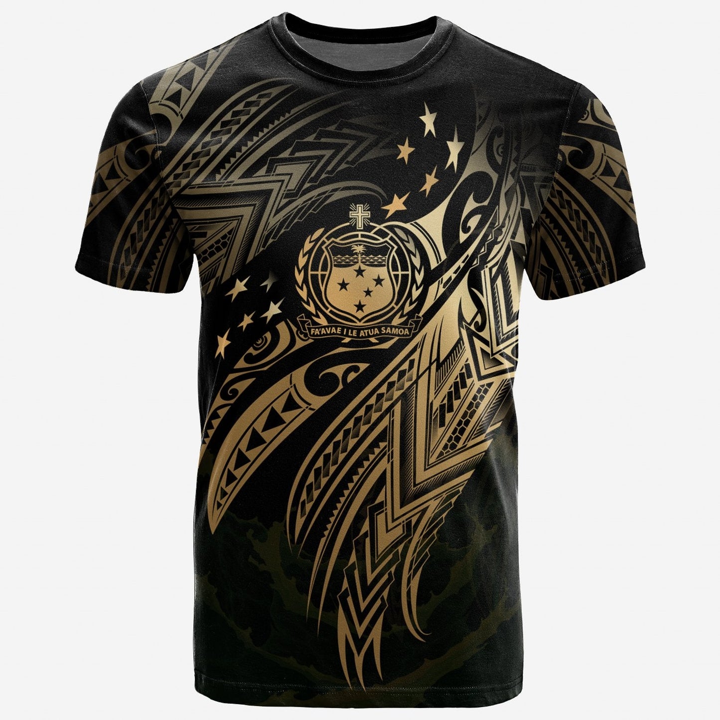 Samoa Polynesian T - Shirt - Samoa Legend Gold Version