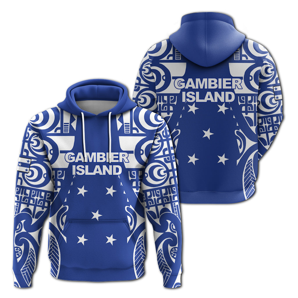Gambier Islands Tribal Tattoo Hoodie