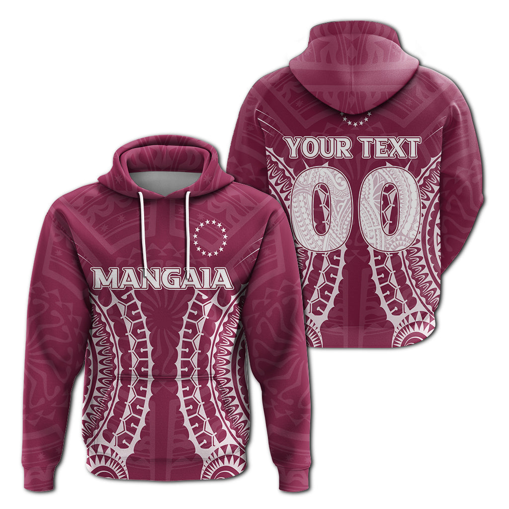 ( Personalised) Cook Islands Mangaia Hoodie Tribal Pattern