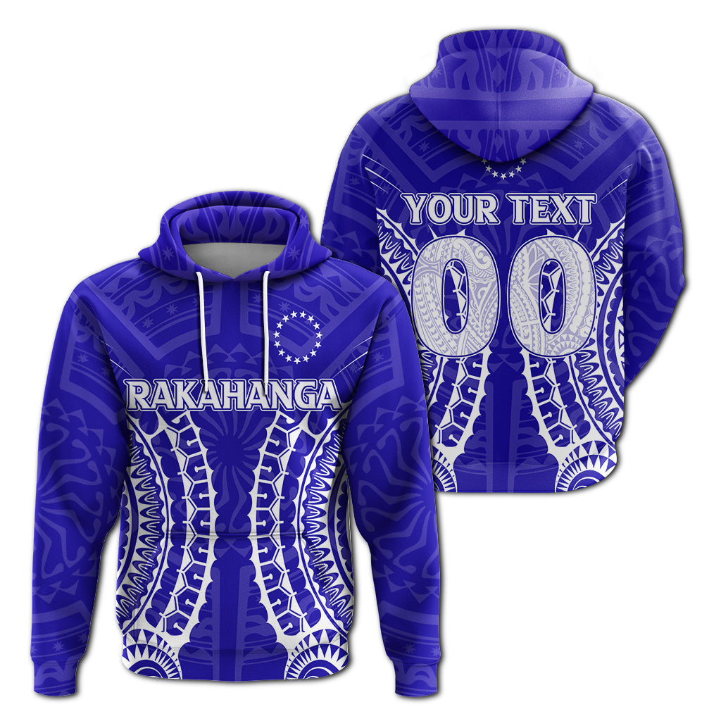 ( Personalised) Cook Islands Rakahanga Hoodie Tribal Pattern