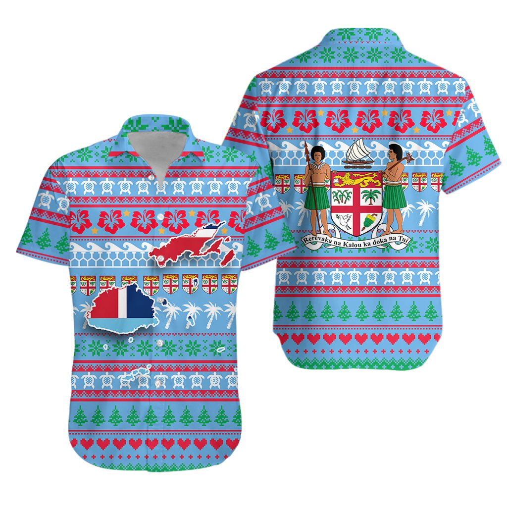 Fiji Christmas Hawaiian Shirt - Ugly Christmas -