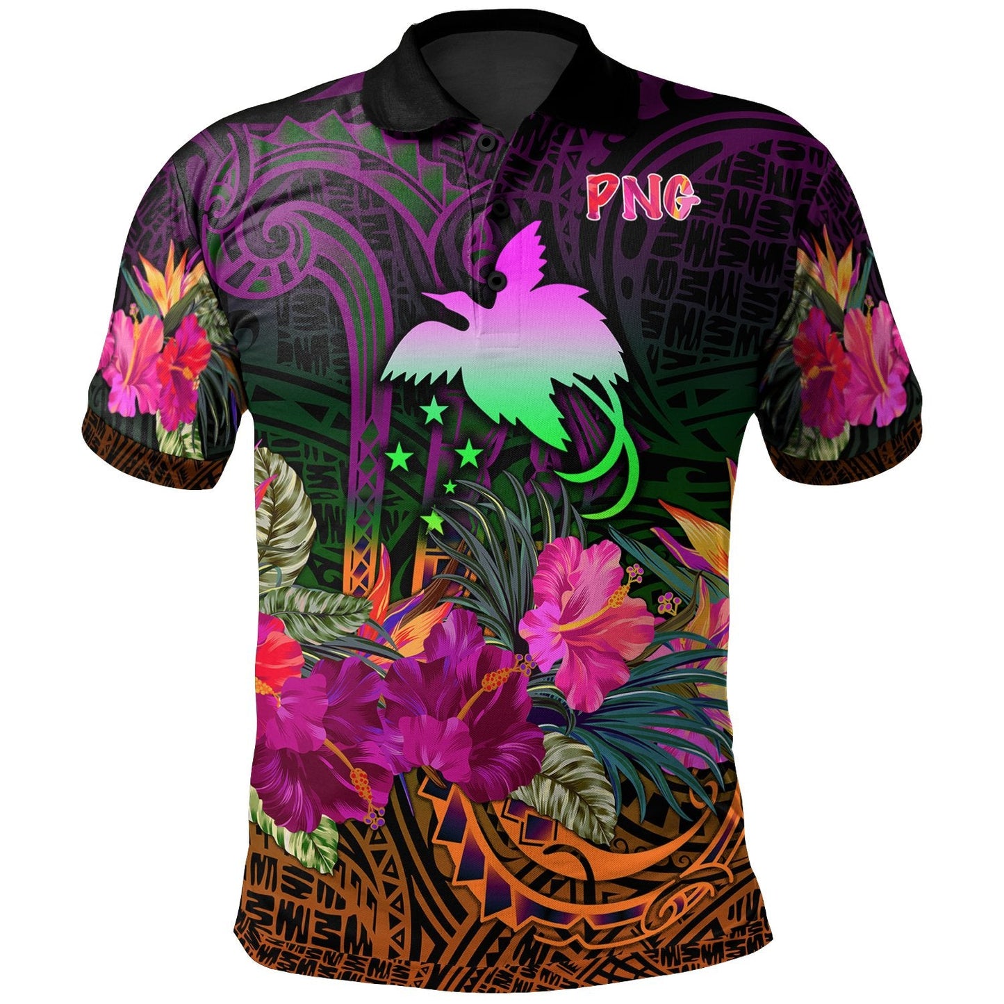 Papua New Guinea Polo - Summer Hibiscus