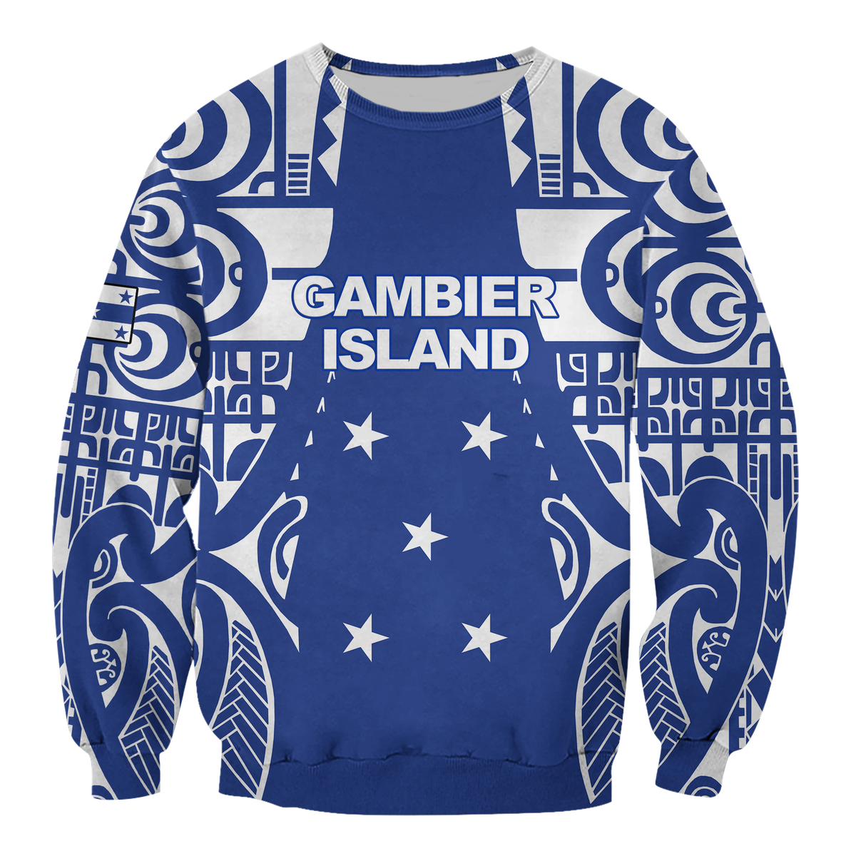 Gambier Islands Tribal Tattoo Sweatshirt