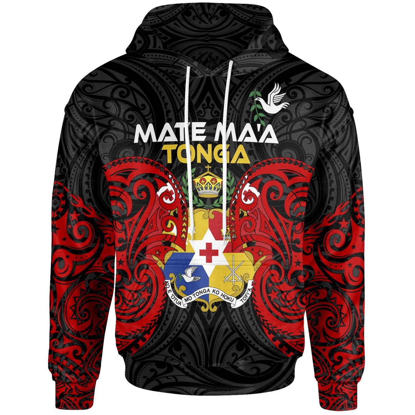Polynesian Mate Ma'a Tonga Hoodie Tongan Spirit