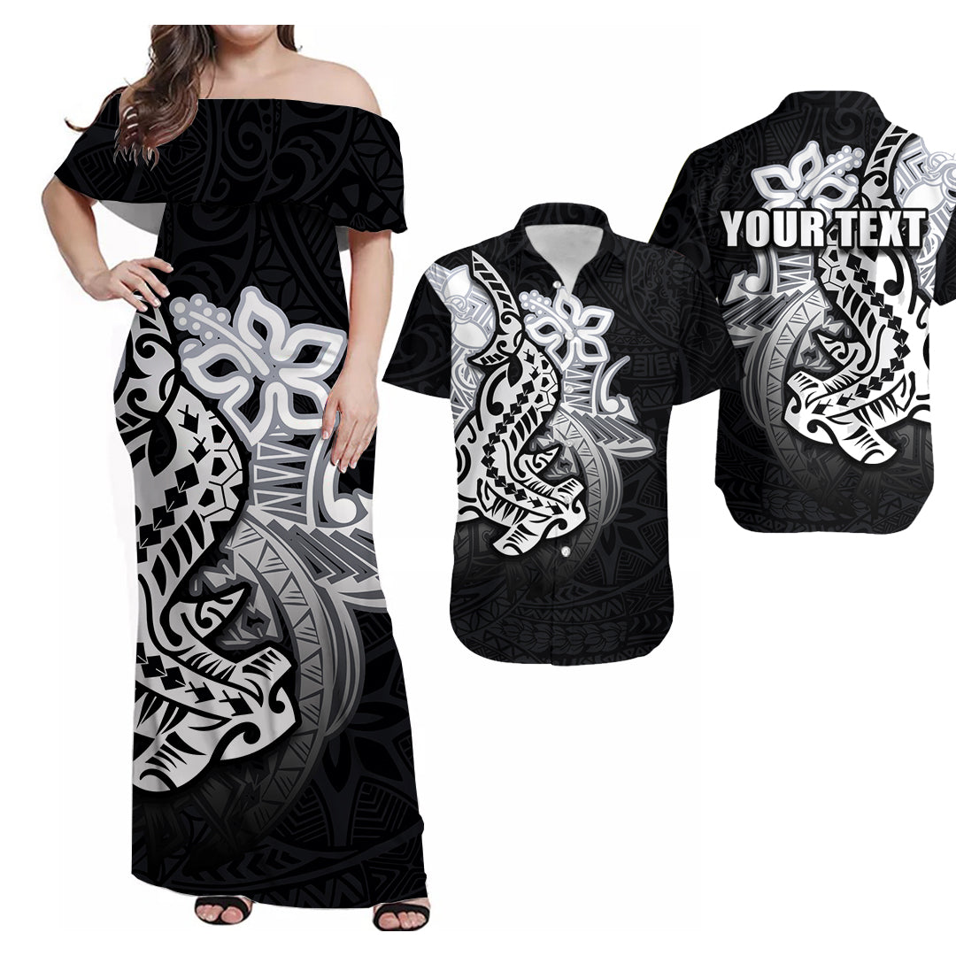 (Custom Personalised) Hammerhead shark Matching Hawaiian Outfits Polynesian Style No.1