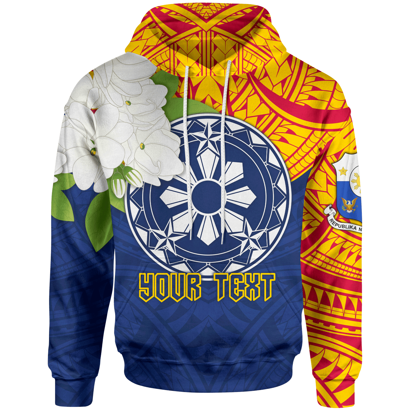 The Philippines Personalised Hoodie Filipino Sampaguita